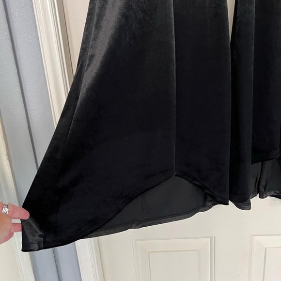 CeCe Velvet Wide Flare Leg Pull On Pants Witchy Whimsigoth Vampy - Picture 2 of 5